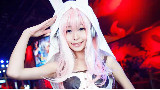 【真人cosplay视频】Candice吴语晴的超级索尼子100POSE,兔宝宝版